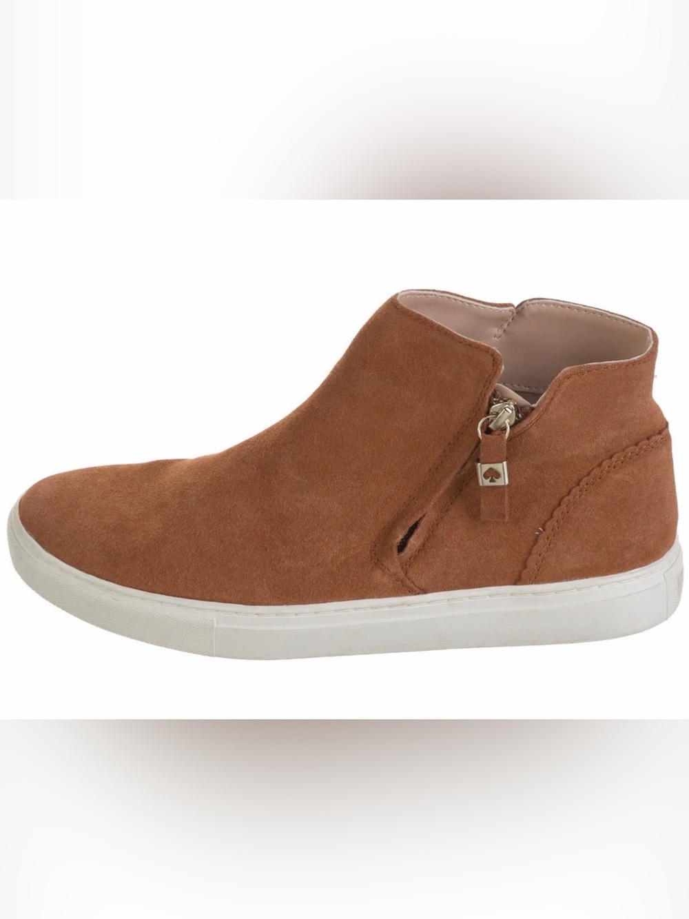 kate spade Suede Ankle Booties in Tan Brown Size 7 - Picture 3 of 7